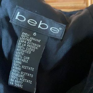 Bebe super soft leather ankle pants
